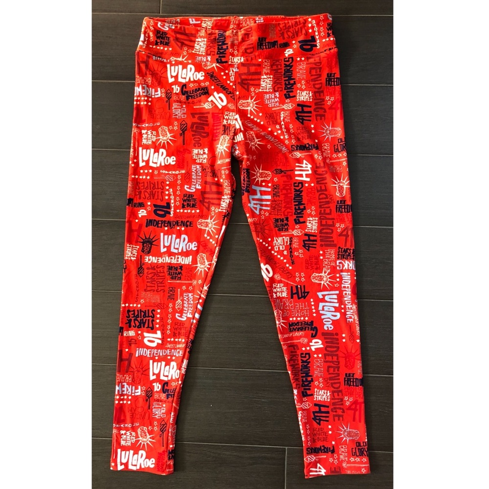 NWOT TC LuLaRoe 4th of July Americana Leggings